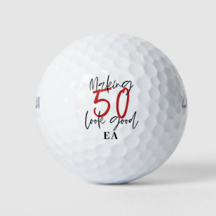 50. Geburtstag Initialen personalisierten Gutes Ge Golfball
