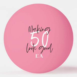 50. Geburtstag Initialen personalisierten Gutes Ge Tischtennisball
