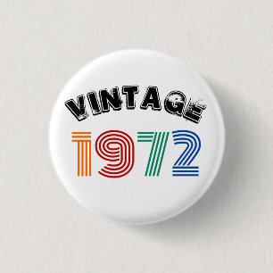 50. Geburtstag Jahrgang 1972 Button