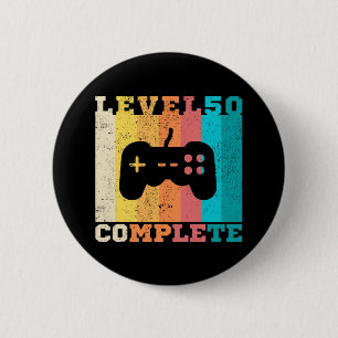 50. Geburtstag / Jubiläum Level 50 erreicht Button