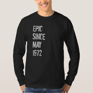 50. Geburtstag Jungen Mädchen Geboren Mai 1972 50 T-Shirt