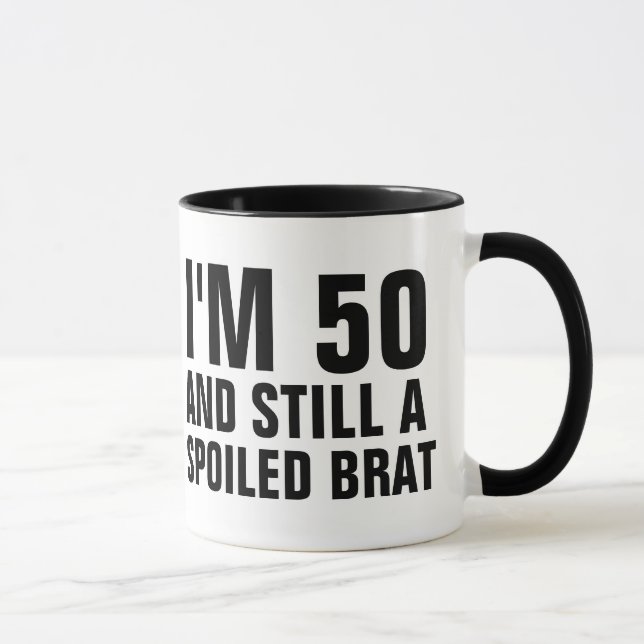 50. GEBURTSTAG, KAFFEE MUGS, BRAT TASSE (Rechts)
