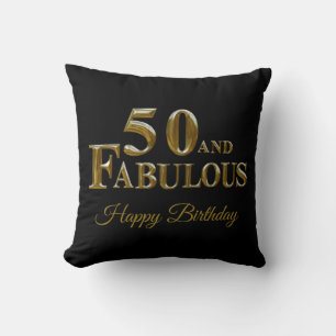 50. Geburtstag Kissen