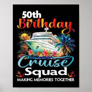 50. Geburtstag Kreuzplatz Freunde Familienurlaub Poster