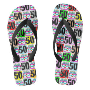 50. GEBURTSTAG KUCHENFLIPPENFLOPS FLIP FLOPS