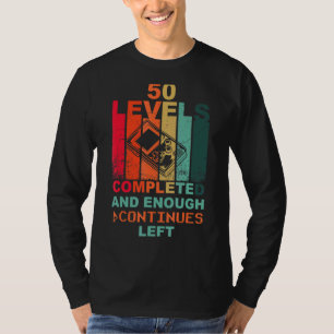 50. Geburtstag Level 50 Lcd Spiel Retro Vintages S T-Shirt