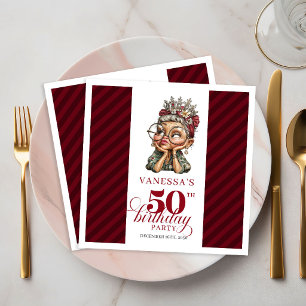 50 Geburtstag Lustige Alte Dame Servietten Partybe