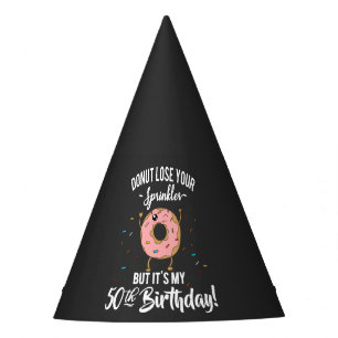 50. Geburtstag Lustiger Donut Fünfzig Jahre Alte P Partyhütchen