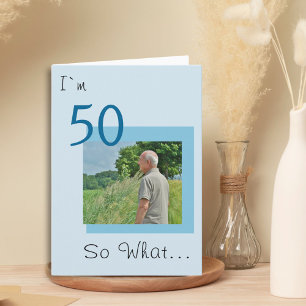 50. Geburtstag Lustiges Foto Karte