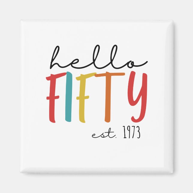 50. Geburtstag Magnet (Vorne)