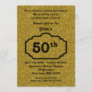 50., Geburtstag Mann, Party Mann, jedes Alter, Gli Einladung