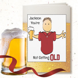 50. Geburtstag Männer Cartoon Bier Snarky Sarkasti Karte