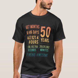 50. Geburtstag Männer & Frauen Funny 50 Jahre alt T-Shirt