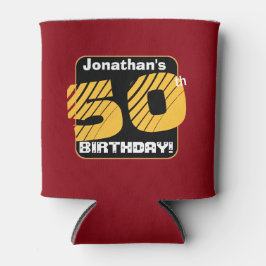 50. Geburtstag mit Individuelle Name gestreifte Nu Dosenkühler