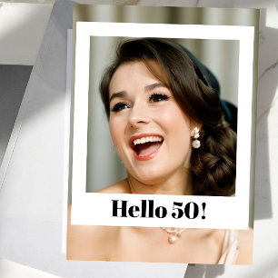 50. Geburtstag Moderne Foto-Überraschung Postkarte