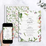 50. Geburtstag Moderne Sommer Wildblume Wasserfarb Einladung<br><div class="desc">Feiern Sie einen 50. Geburtstag im Stil mit dieser atemberaubenden Modern Summer Wildblume Watercolor Einladung! Mit seinem eleganten Rahmen an zarten Sommergründen bietet es den idealen Rahmen, um diesen besondere Anlass zu ehren. Darüber hinaus können Sie die Einladung mit persönlichen Daten, die in modernen handgeschriebenen Kalligrafien geschrieben sind, anpassen. Als...</div>