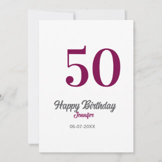 50. Geburtstag Name Datum Jahr Mauve Vorlage 