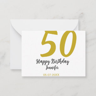 50. Geburtstag Name Datum Jahr schwarze Vorlage ge