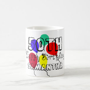 50. Geburtstag Namensballons ALLES ALTER Kaffeetasse