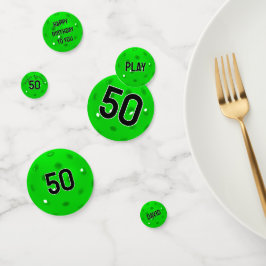 50. Geburtstag Neon Green Pickleball Konfetti