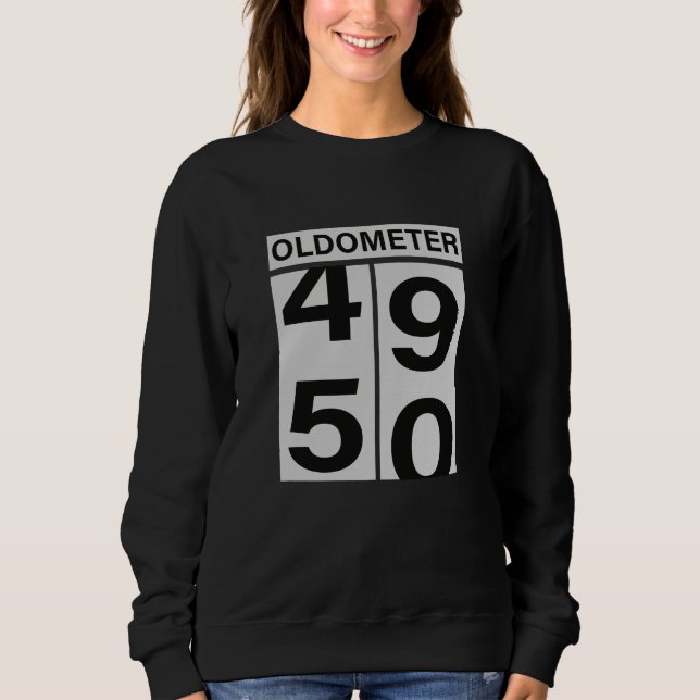 50. Geburtstag Oldometer Sweatshirt (Vorderseite)