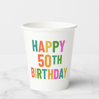 50. Geburtstag Pappbecher