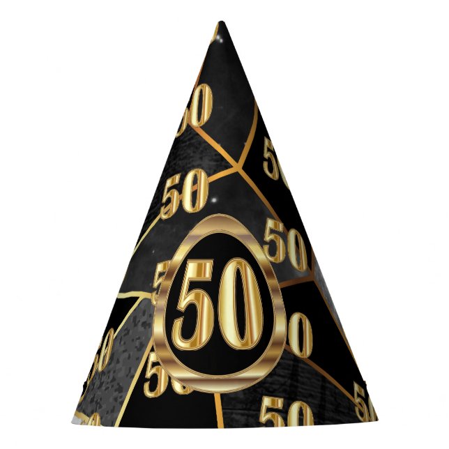 50. Geburtstag Partyhütchen (Vorderseite)