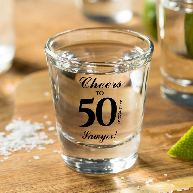50. Geburtstag Personalisiert Schnapsglas (Von Creator hochgeladen)