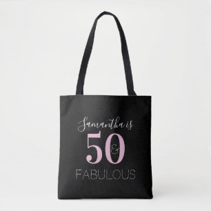 50. Geburtstag Personalisiert Schwarzes Rosa