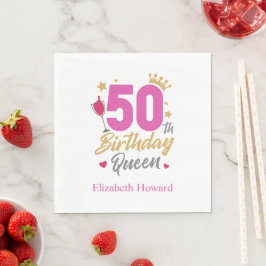 50. Geburtstag Personalisiert Serviette