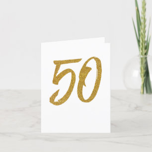 50. Geburtstag personalisierter Gruß Karte
