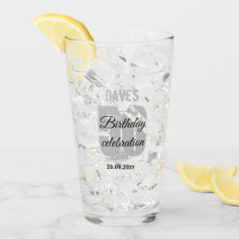 50. Geburtstag Personalisiertes Gastgeschenk Glas