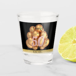 50. Geburtstag Personalisiertes Shot Glass Schnapsglas