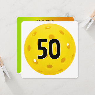 50. Geburtstag Pickleball-Party Einladung