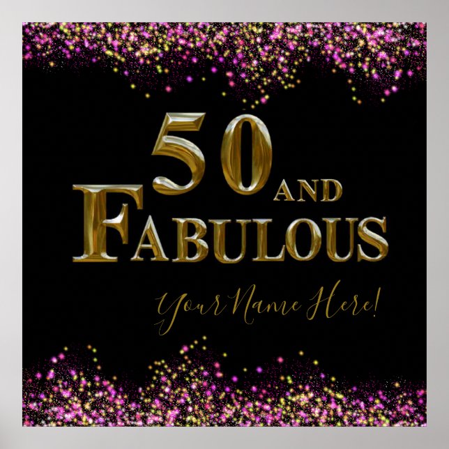 50. Geburtstag Poster (Vorne)