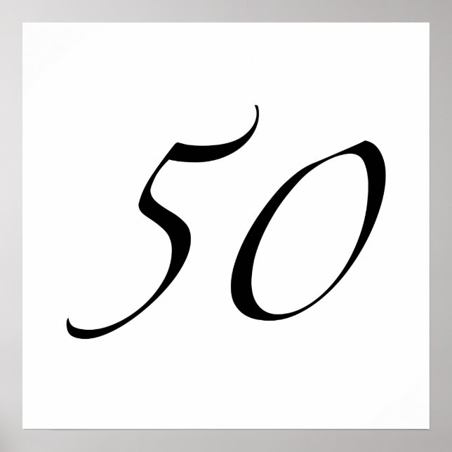 50. Geburtstag Poster (Vorne)