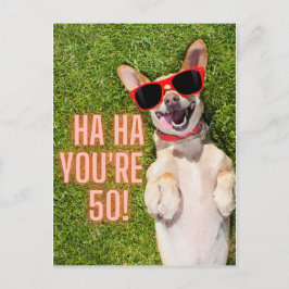 50. Geburtstag Postkarte zum Lachen