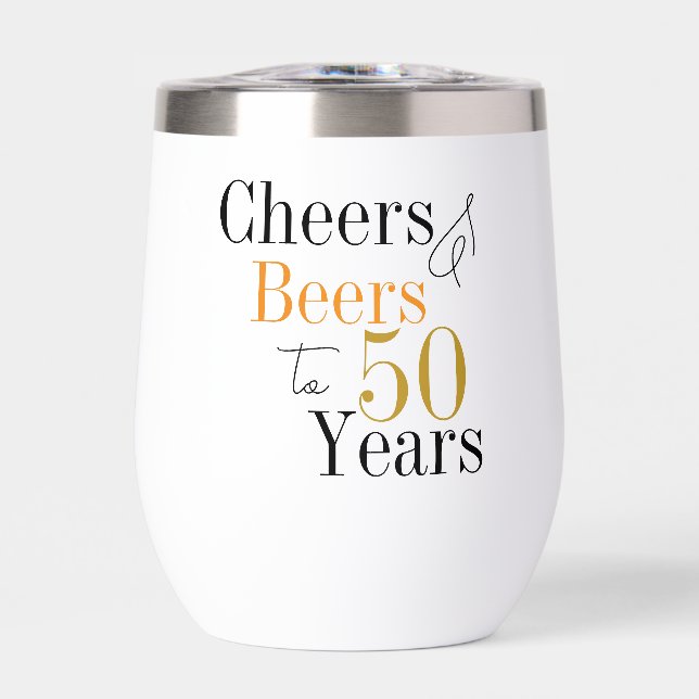 50. Geburtstag Prost Biere Partygeschenk (Vorderseite)