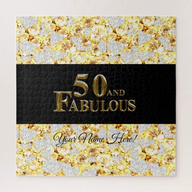 50. Geburtstag Puzzle (Vertikal)