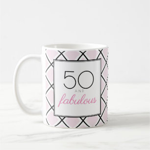 50. Geburtstag rosa fantastisch Kaffeetasse