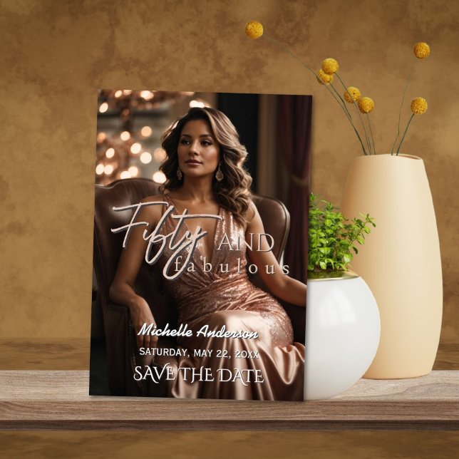 50. Geburtstag Save the Date und fabelhaft (Von Creator hochgeladen)