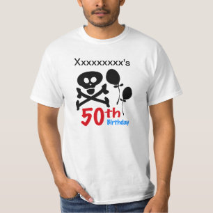 50. Geburtstag Schädelkreuze T-Shirt