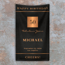 50. Geburtstag schwarz gold Alles Gute zum Geburts