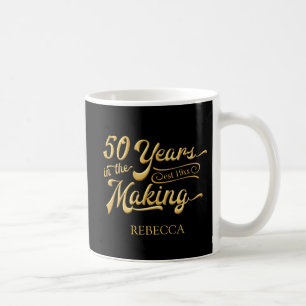 50. Geburtstag Schwarzes Gold 50 JAHRE IM MAKING Kaffeetasse