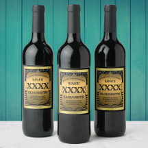 50. Geburtstag Schwarzes Gold Elegant Personalisie