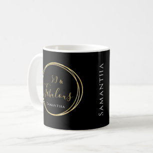 50. Geburtstag Schwarzes Gold Personalisiert Kaffeetasse