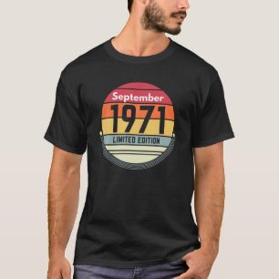 50. Geburtstag September 1971 Vintag Retro Women T-Shirt