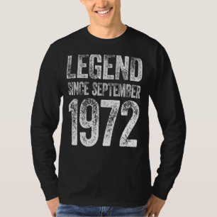 50. Geburtstag September Geboren 50 Jahre Vermächt T-Shirt