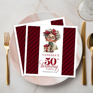 50. Geburtstag Servietten Lustige Alte Dame Party