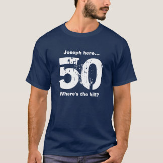 50. Geburtstag Shirt Funny Over the Hill Custom